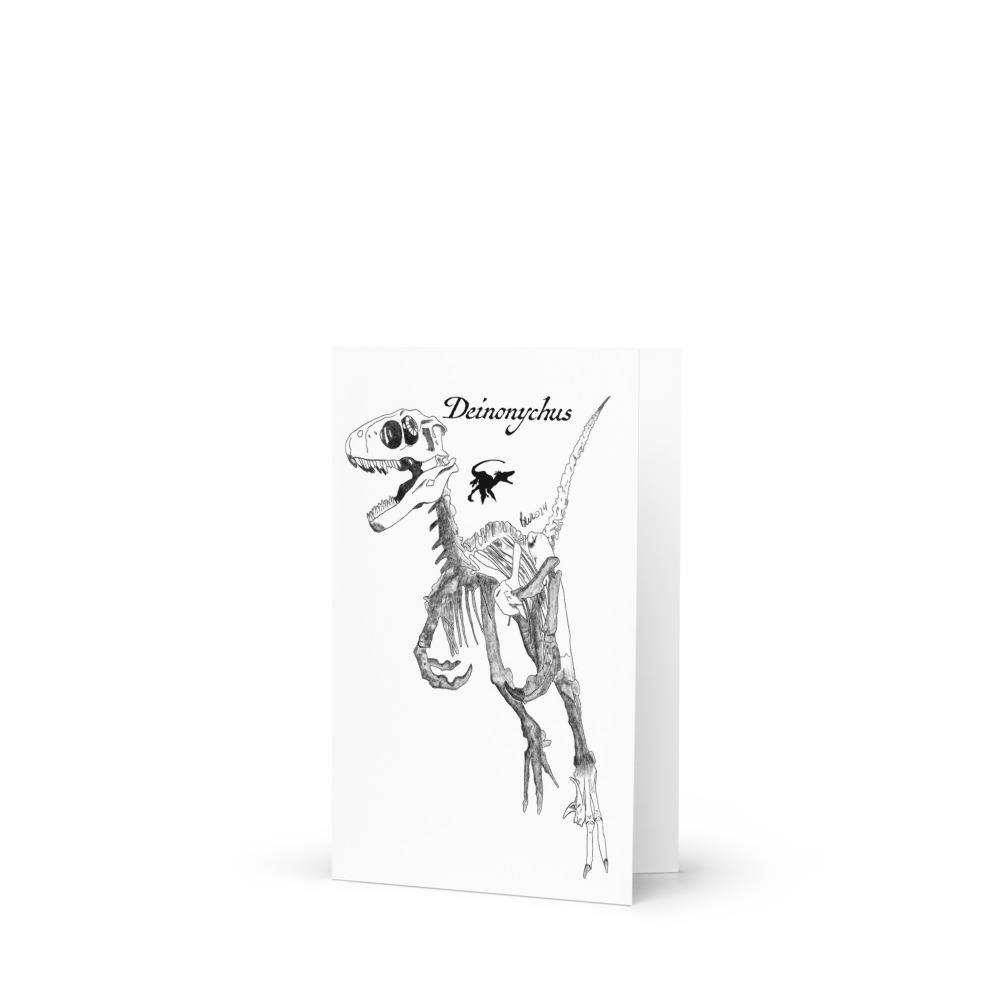 Deinonychus - Greeting Card 4"x6"