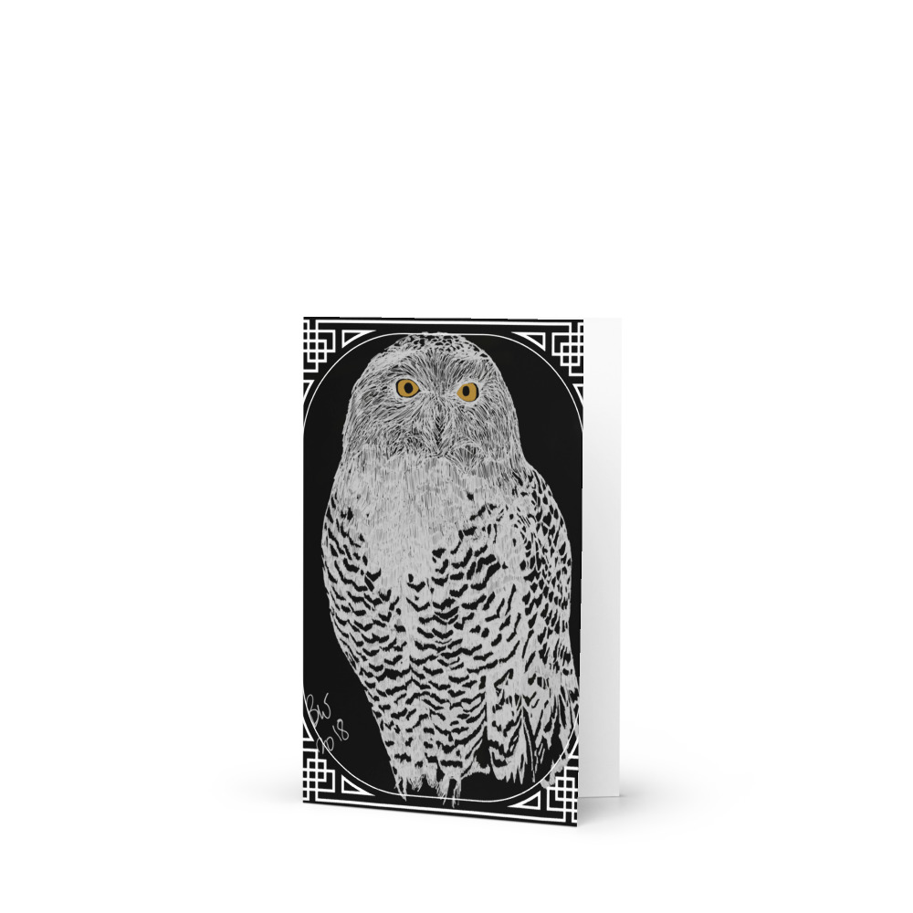 Snowy Owl (Bubo scandiacus) - Greeting Card 4"x6"