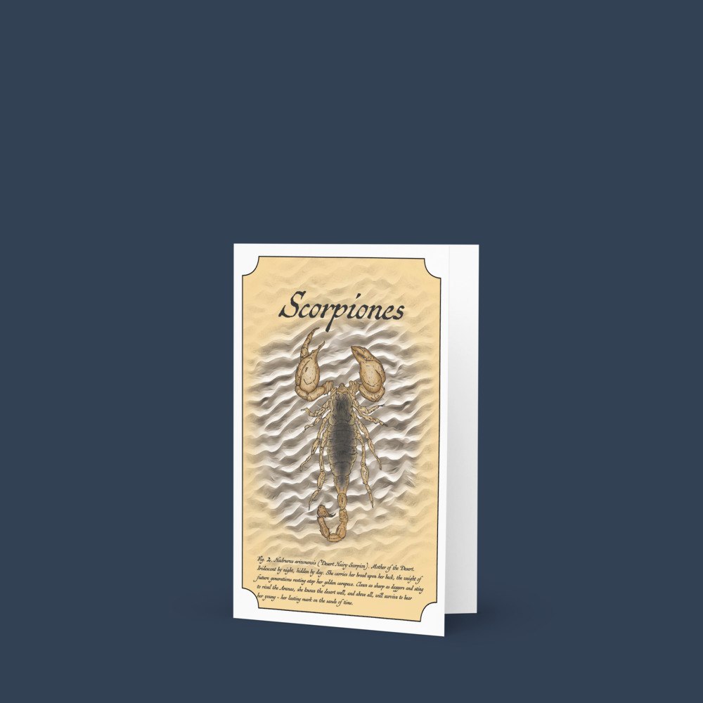 Scorpiones (Giant Harry Scorpion) - Greeting Card 4"x6"