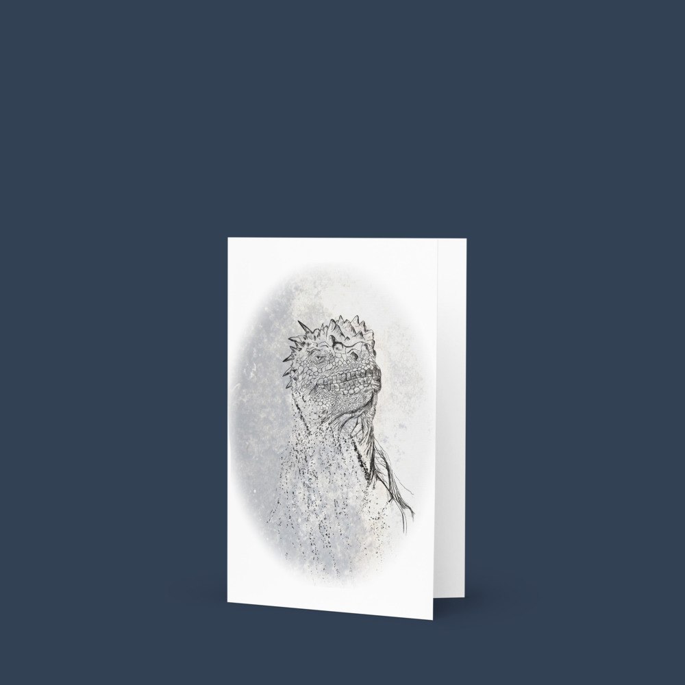 Marine Iguana (Amblyrhynchus cristatus) - Greeting Card 4"x6"