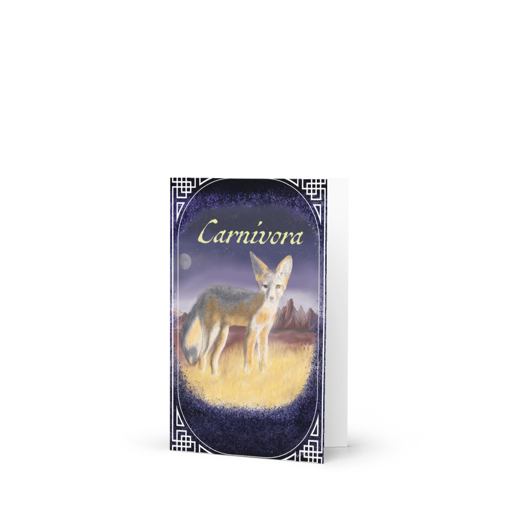 Carnivora (Kit Fox) - Greeting Card 4"x6"