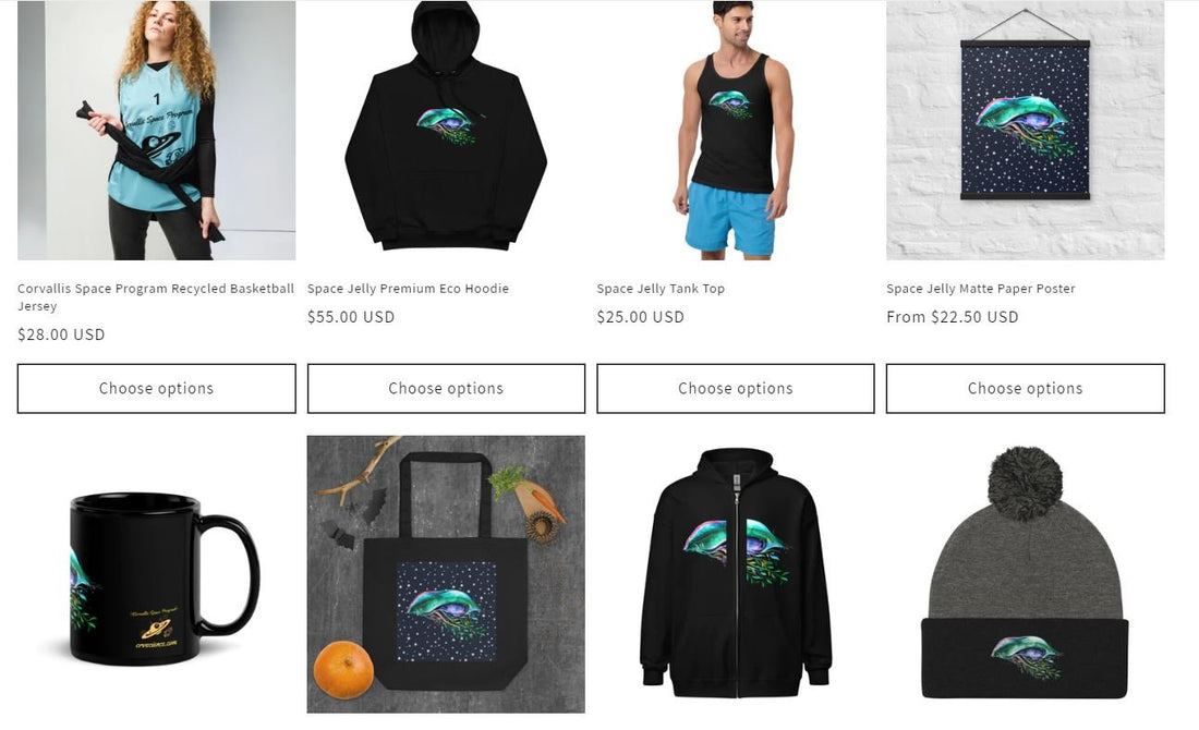 Celestial Threads: Unveiling the Space Jelly Apparel Line Inspired by Titan's Oceanic Depths - Science Label