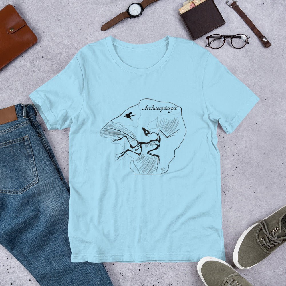Archaeopteryx Fossil Print - Bella Canvas T-Shirt - Science Label