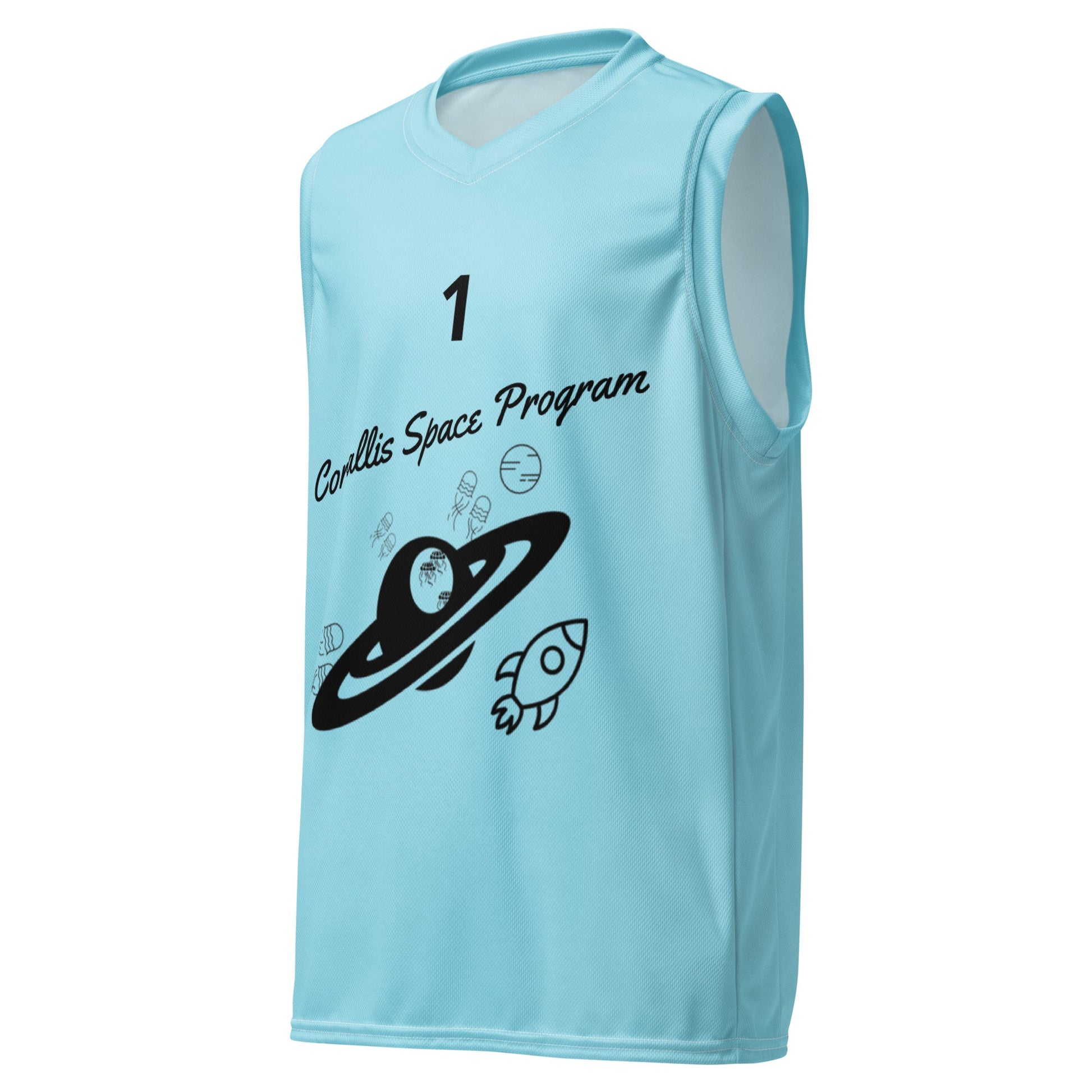 Corvallis Space Program Recycled Basketball Jersey - Science Label