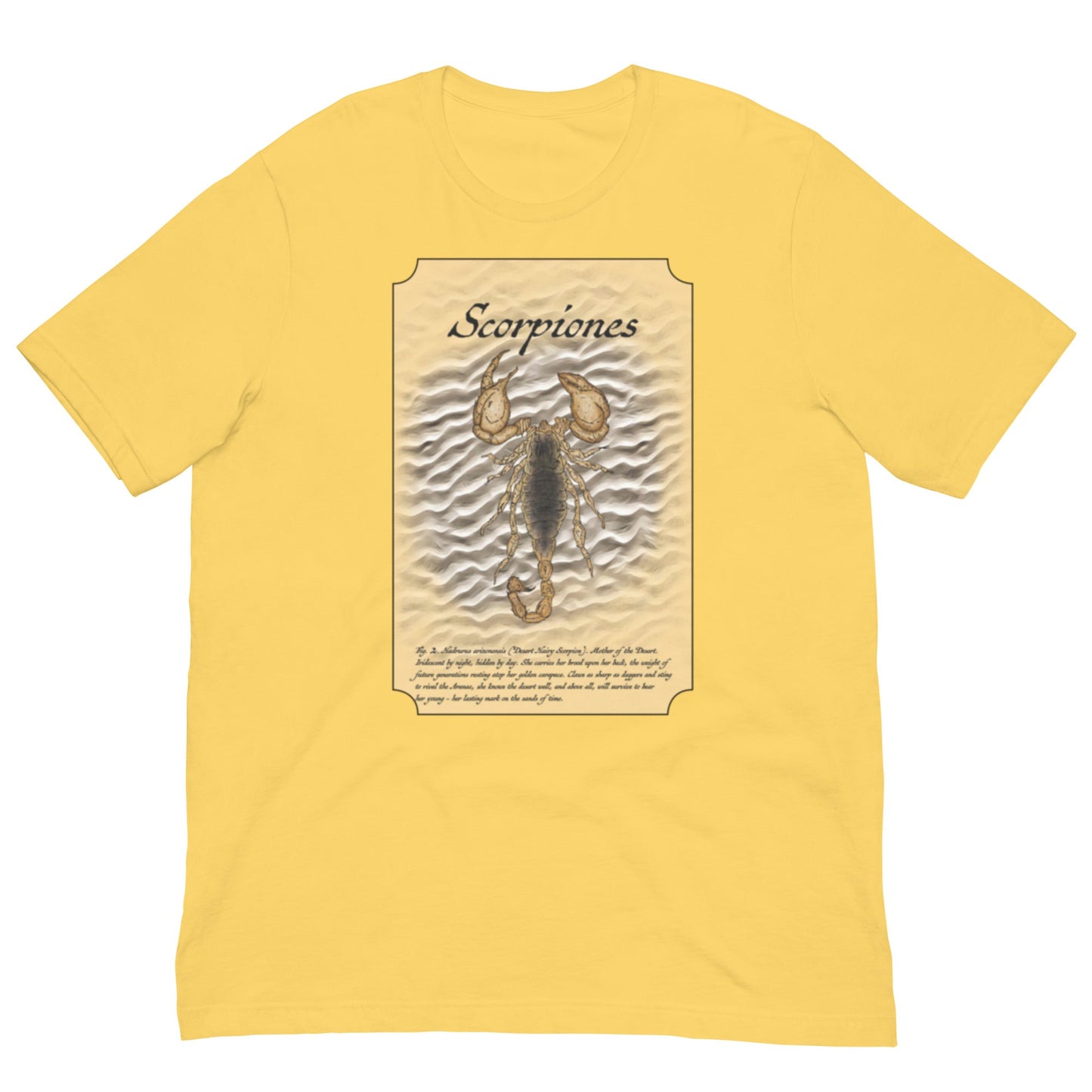 Figure 2. Scorpiones - Bella Canvas T-Shirt - Science Label