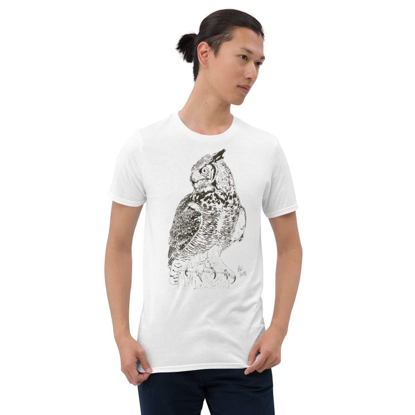 Great Horned Owl - Short-Sleeve Unisex T-Shirt - Science Label