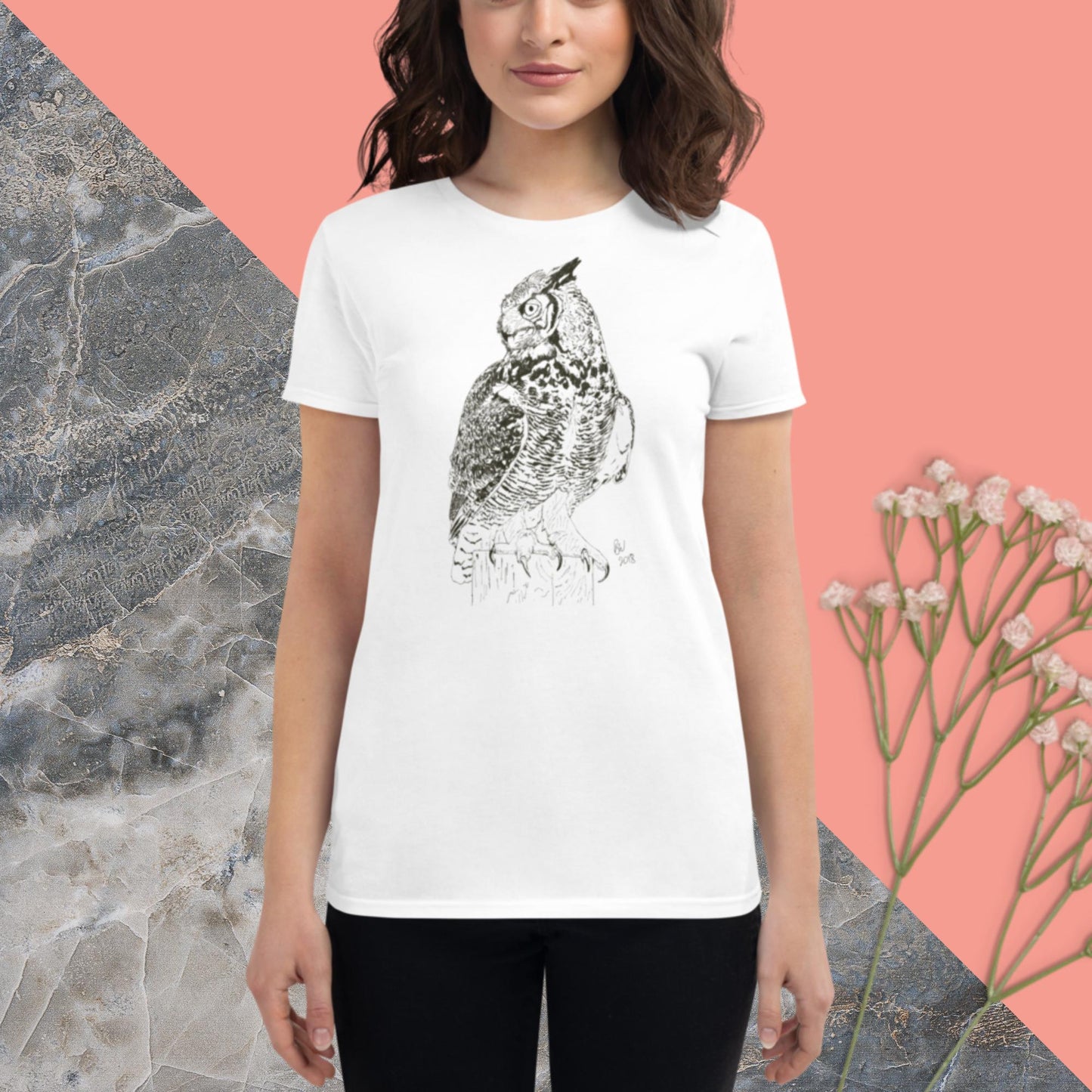 Great Horned Owl - Women's short sleeve t-shirt - Science Label