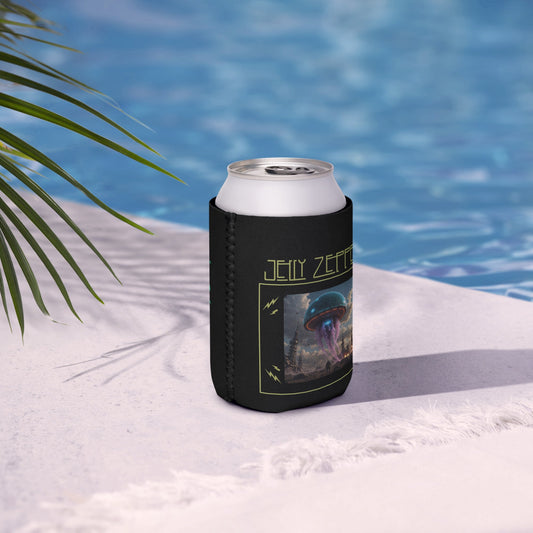 Jelly Zeppelin - Beer Cozy/Can Cooler - Science Label