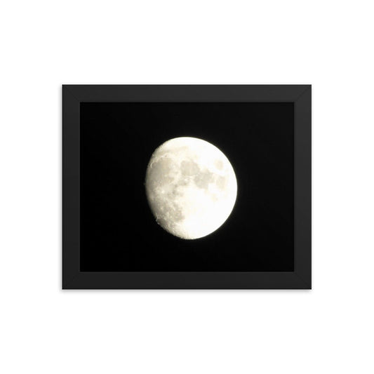 Moon (Mojave Desert) - Framed photo paper poster - Science Label