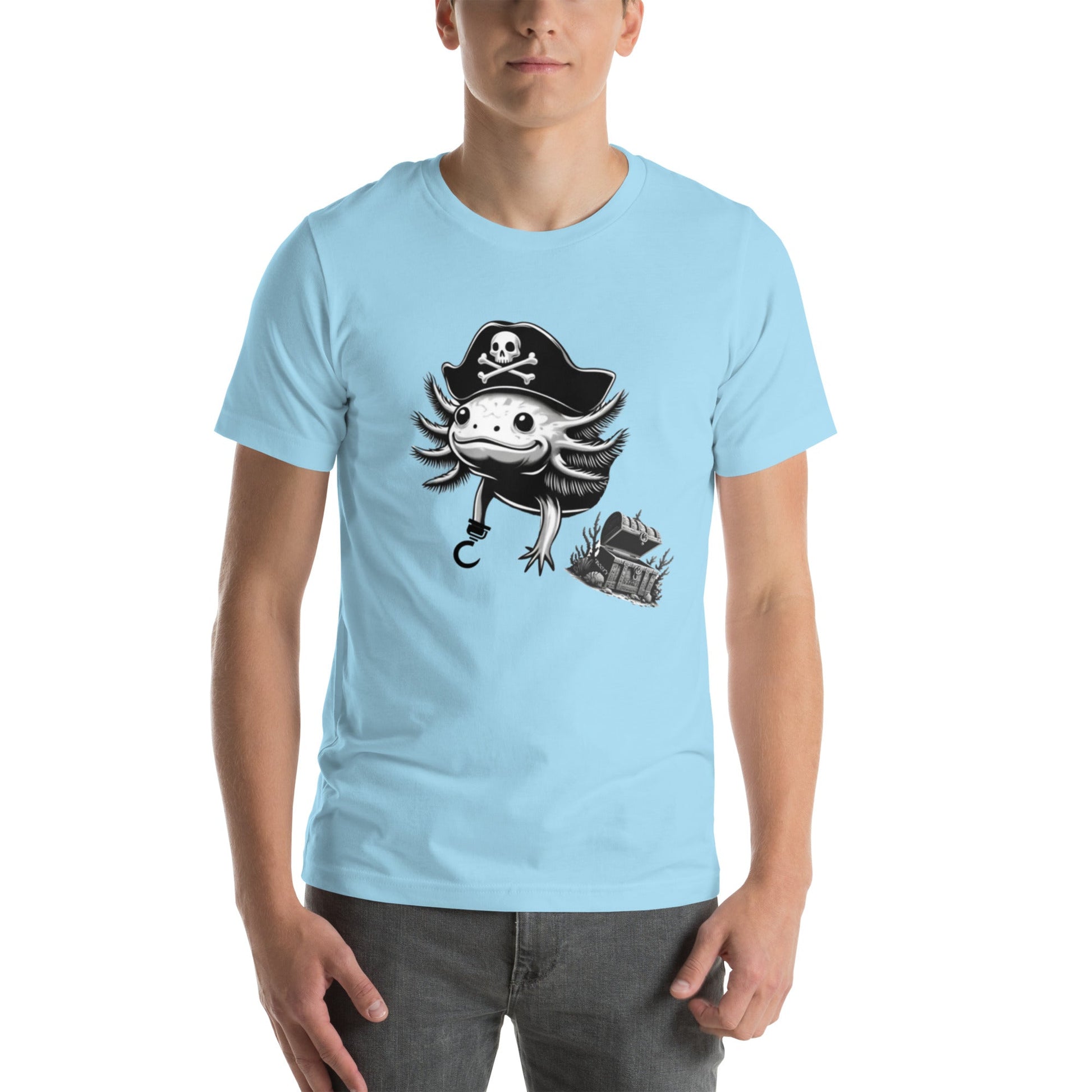 Pirate Axolotl Bella Canvas T-Shirt - Science Label