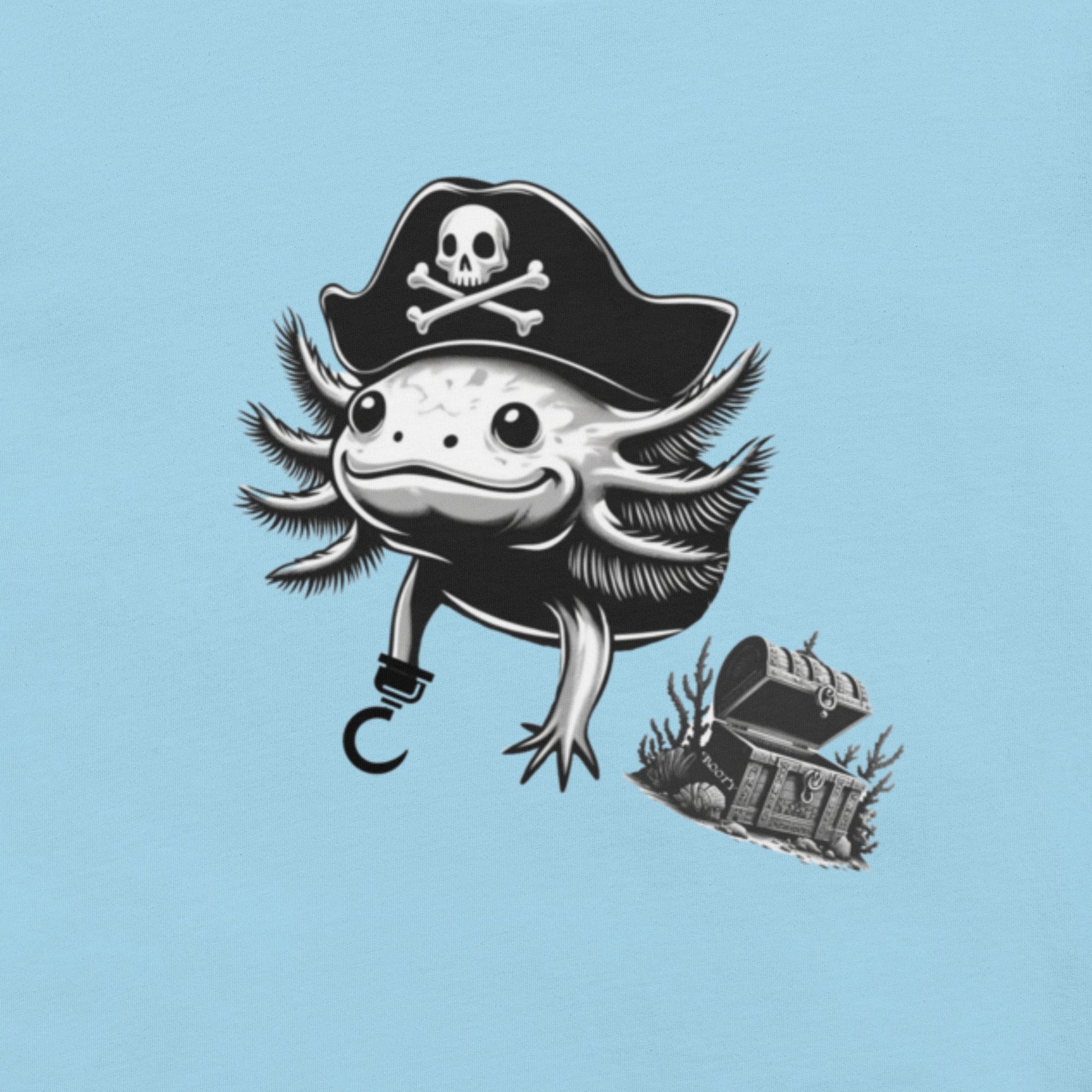 Pirate Axolotl Bella Canvas T-Shirt - Science Label