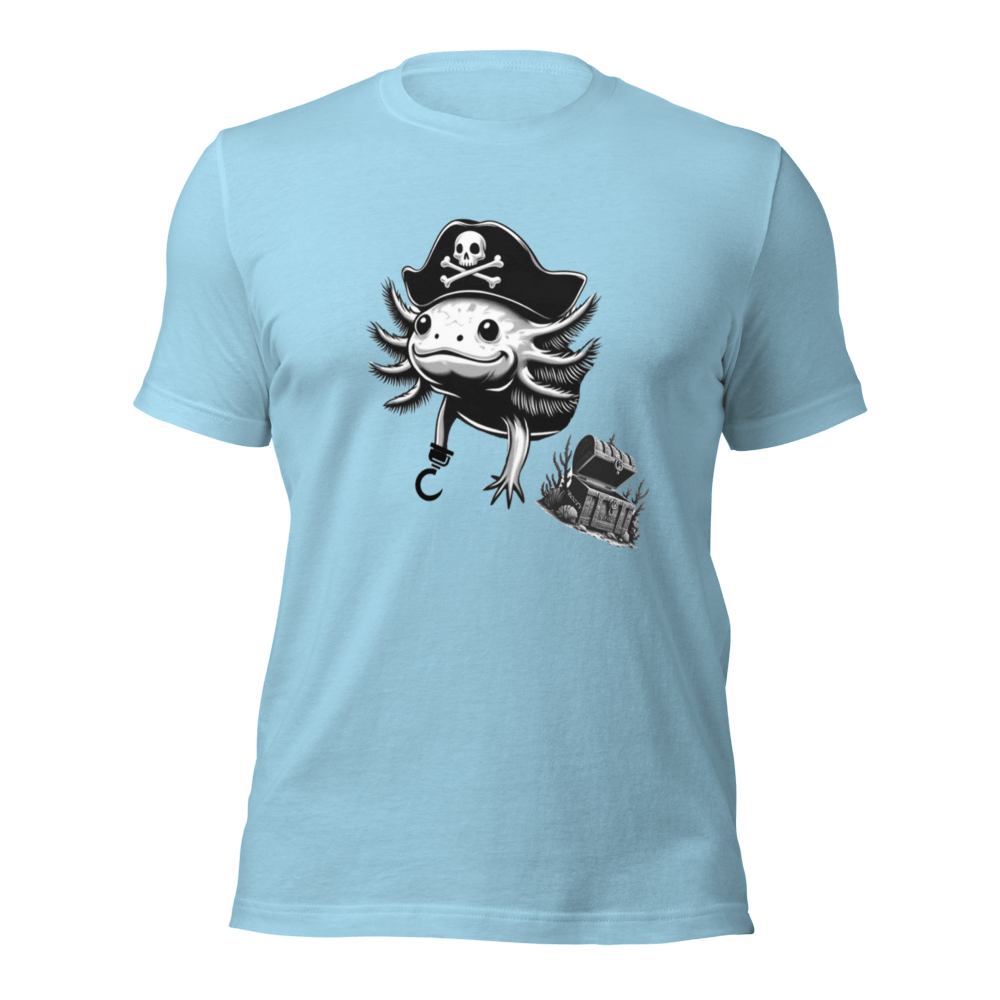 Pirate Axolotl Bella Canvas T - Shirt - Science Label