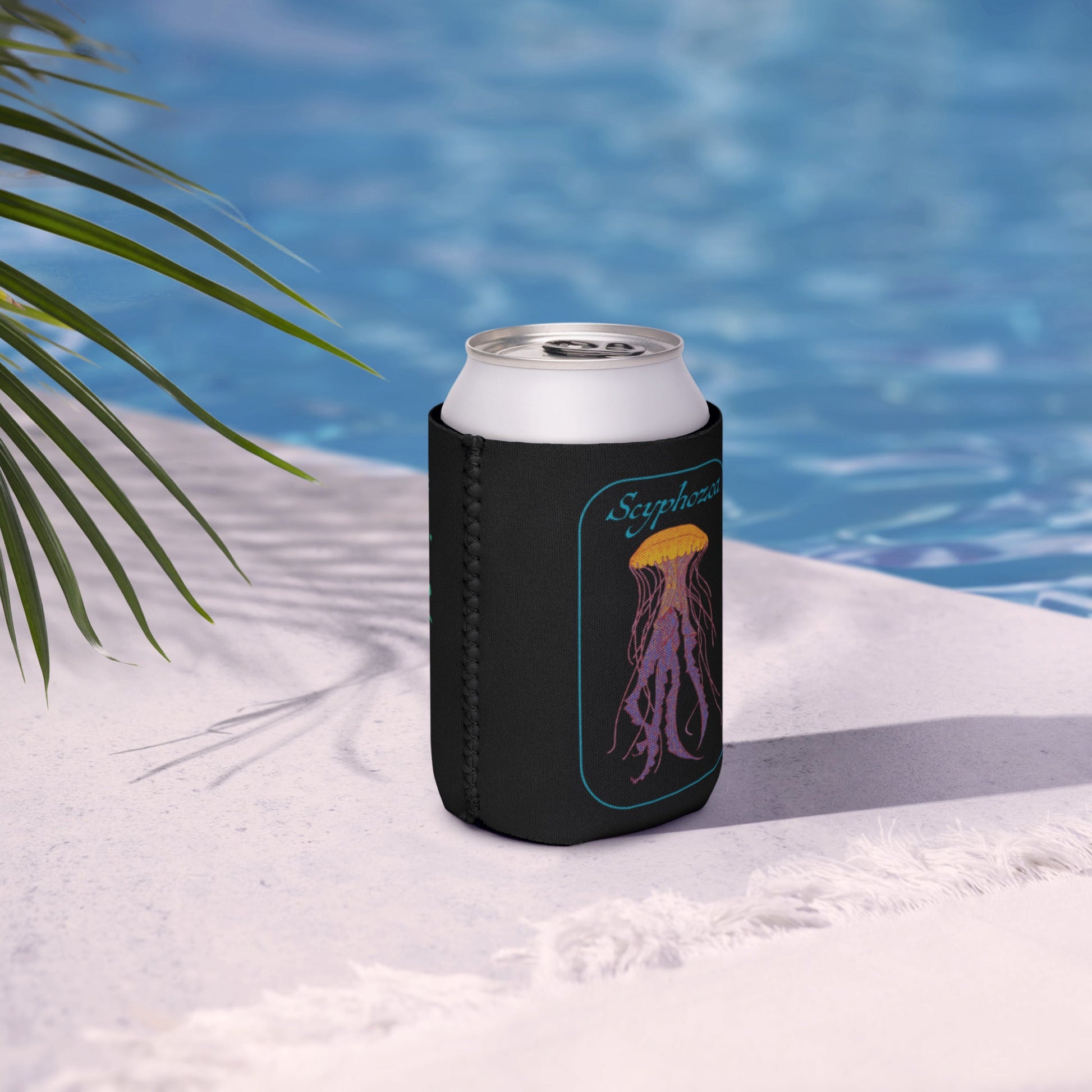 Scyphozoa - Beer Cozy/Can Cooler - Science Label