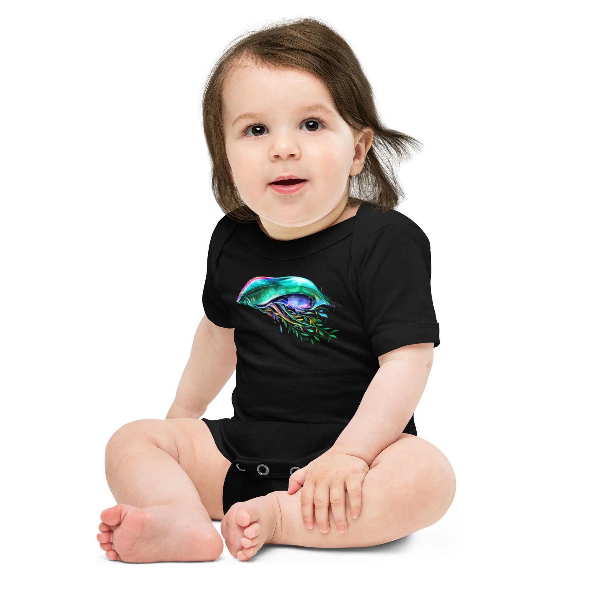 Space Jelly - Baby short sleeve one piece - Science Label