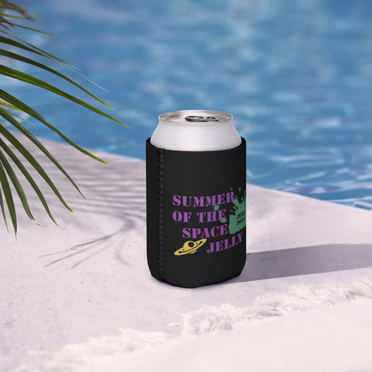 Summer of the Space Jelly - Beer Cozy/Can Cooler - Science Label