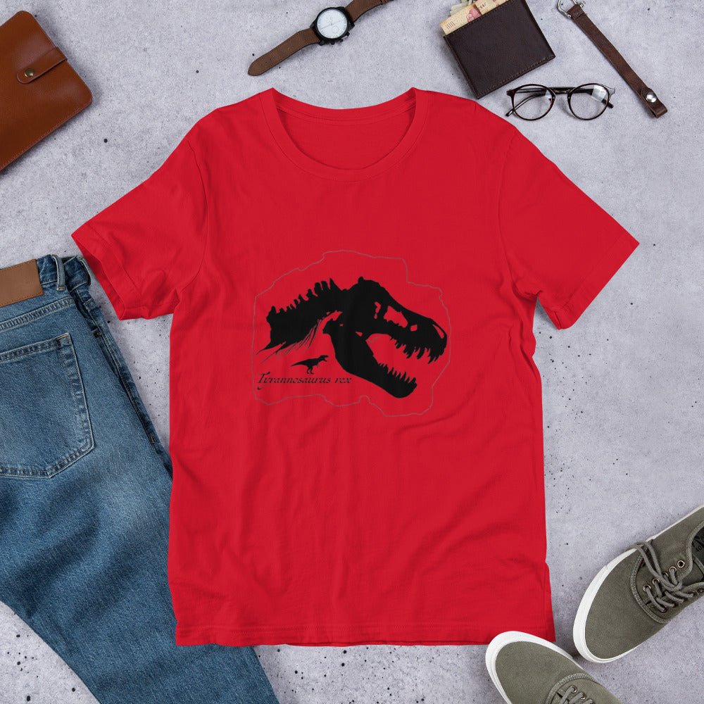 Tyrannosaurs Rex Fossil Print - Bella Canvas T-Shirt - Science Label