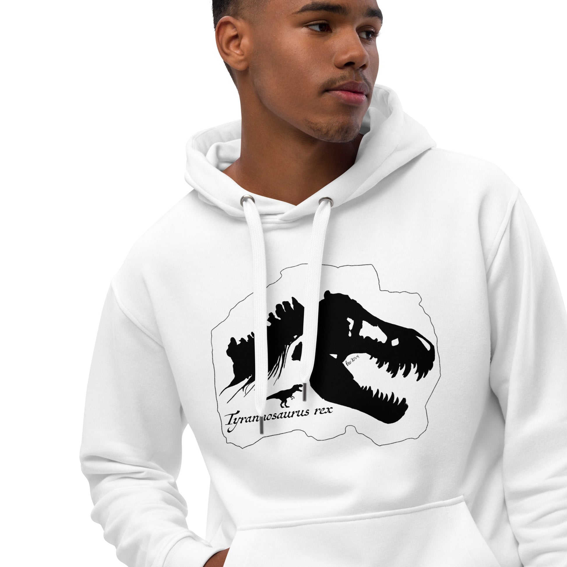 Tyrannosaurus Rex Fossil Print Eco Hoodie - Science Label