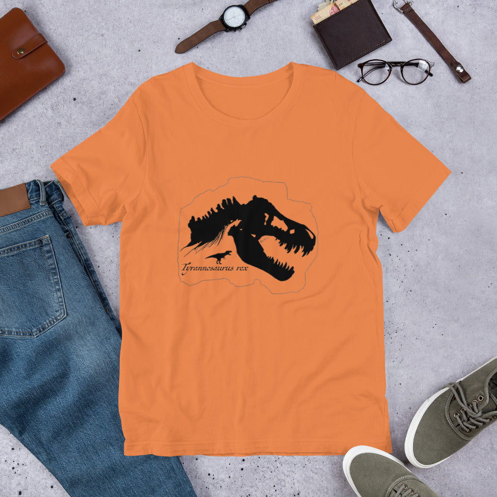 Tyrannosaurs Rex Fossil Print - Bella Canvas T-Shirt