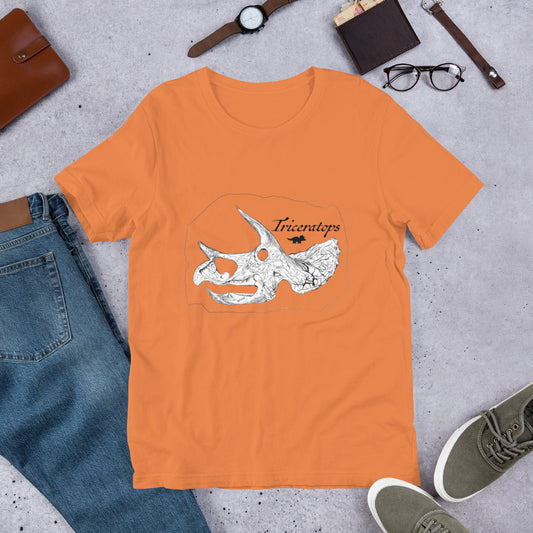 Triceratops Fossil Print - Bella Canvas T-Shirt