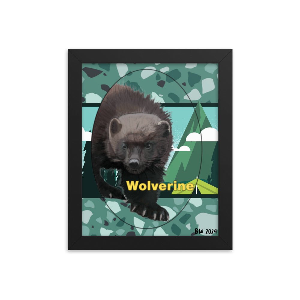 Wolverine - Framed photo paper poster - Science Label