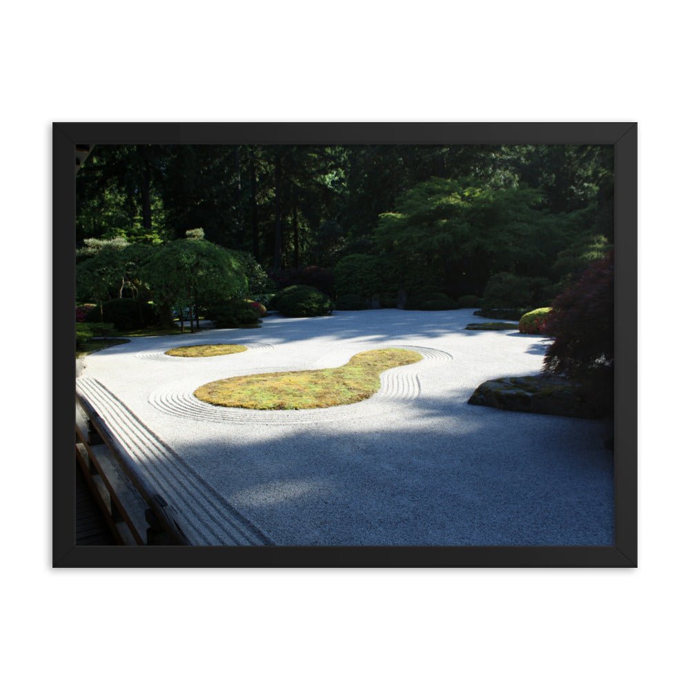 Zen Garden, Portland Japenese Gardens - Framed Photo Print - Science Label