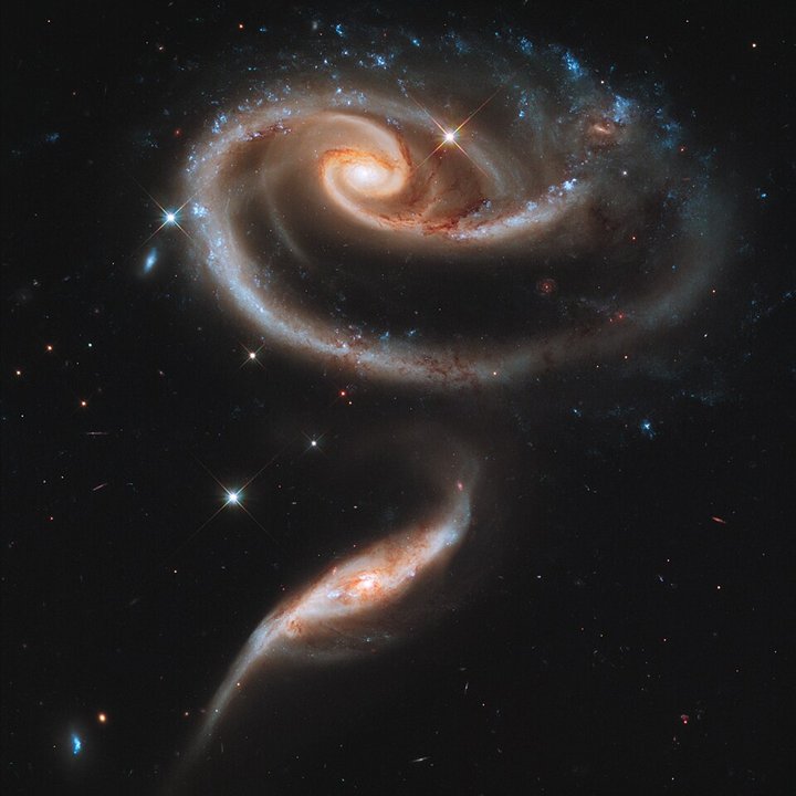 Rose Interacting Galaxies (Arp 273 • UGC 1810 / UGC 1813)