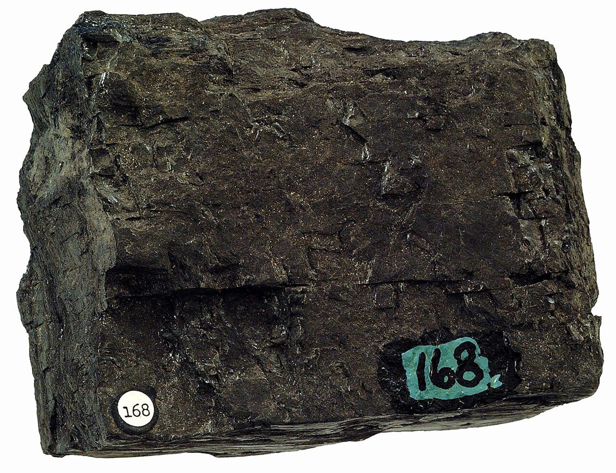 Photograph of Bituminous Coal (Banded Vitrain–Clarain Humic Coal)