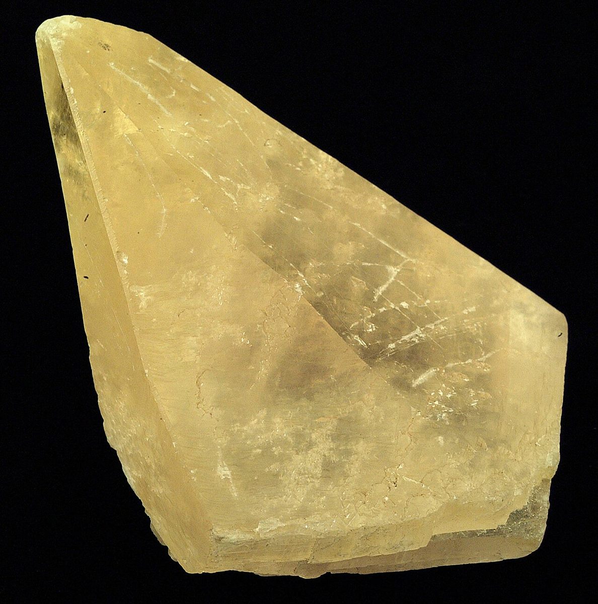 Photograph of Calcite (Iceland Spar) (CaCO₃ • Trigonal Rhombohedral Carbonate)