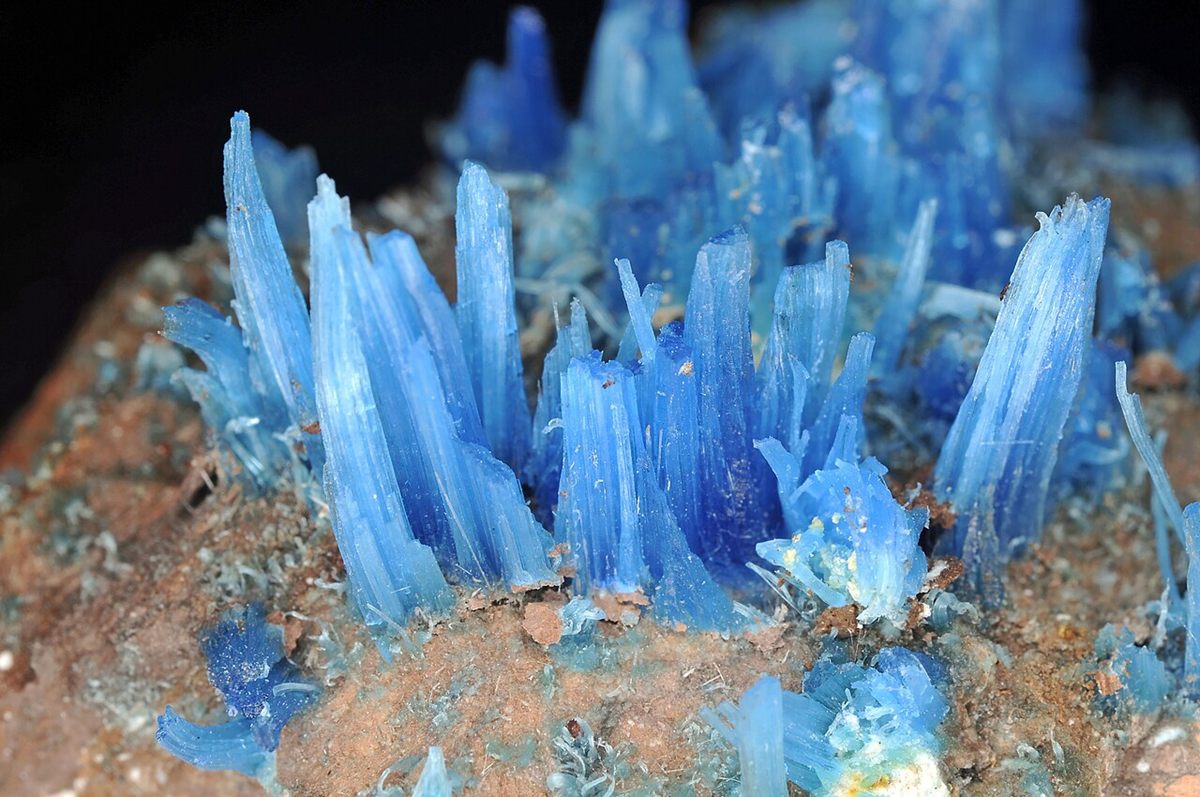 Photograph of Chalcanthite (CuSO₄·5H₂O • Triclinic Hydrated Copper Sulfate)