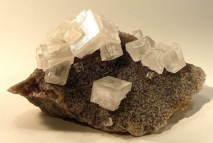 Photograph of Halite (Hopper Crystal) (NaCl โข Isometric Sodium Chloride)
