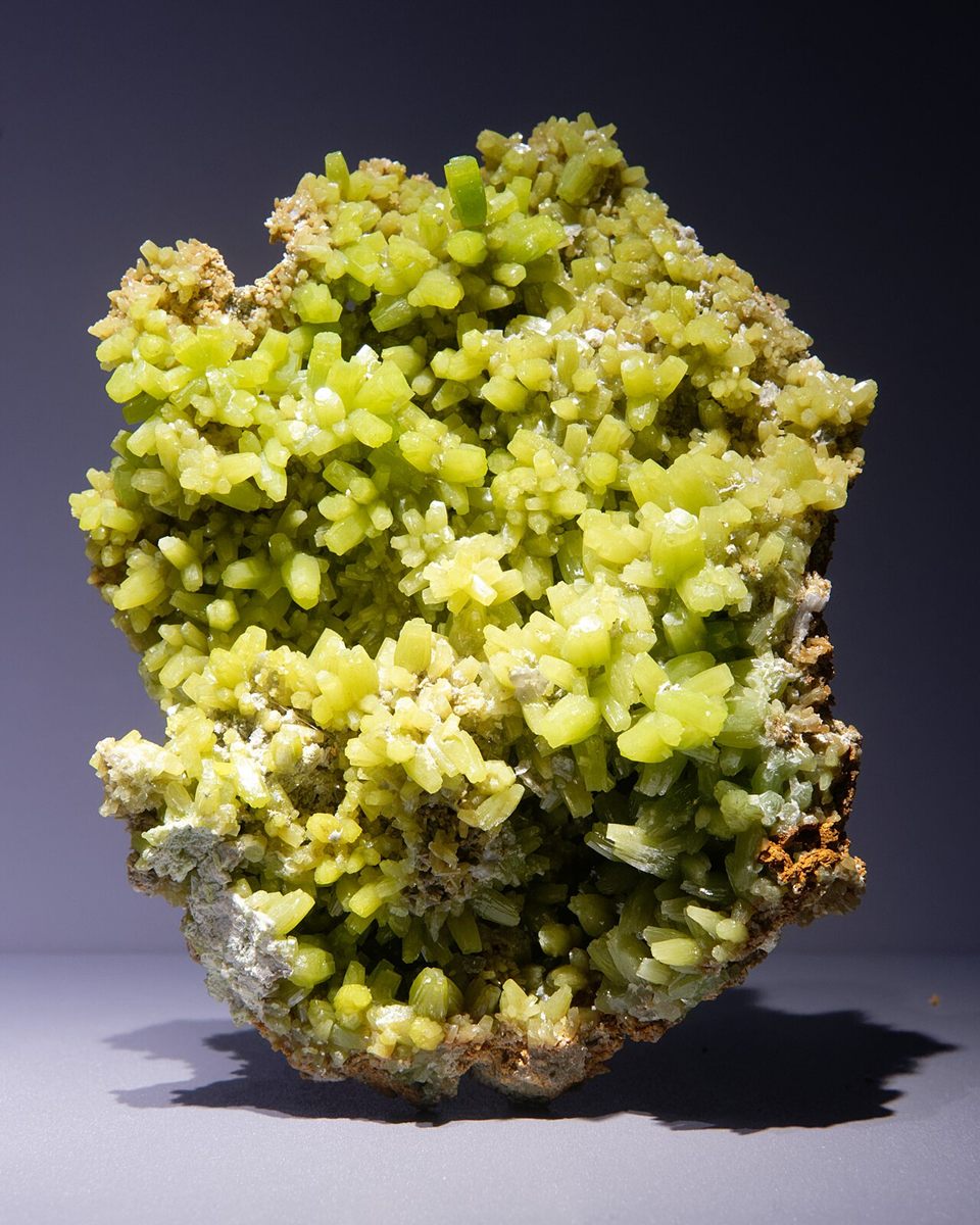 Photograph of Pyromorphite (Pb₅(PO₄)₃Cl • Hexagonal Lead Chlorophosphate)
