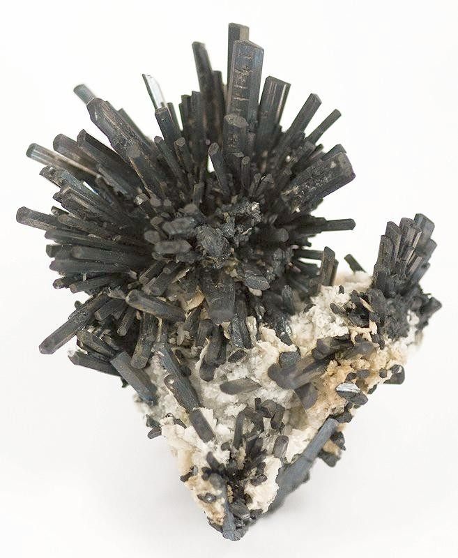 Photograph of Stibnite (Sb₂S₃ • Orthorhombic Antimony Sulfide)