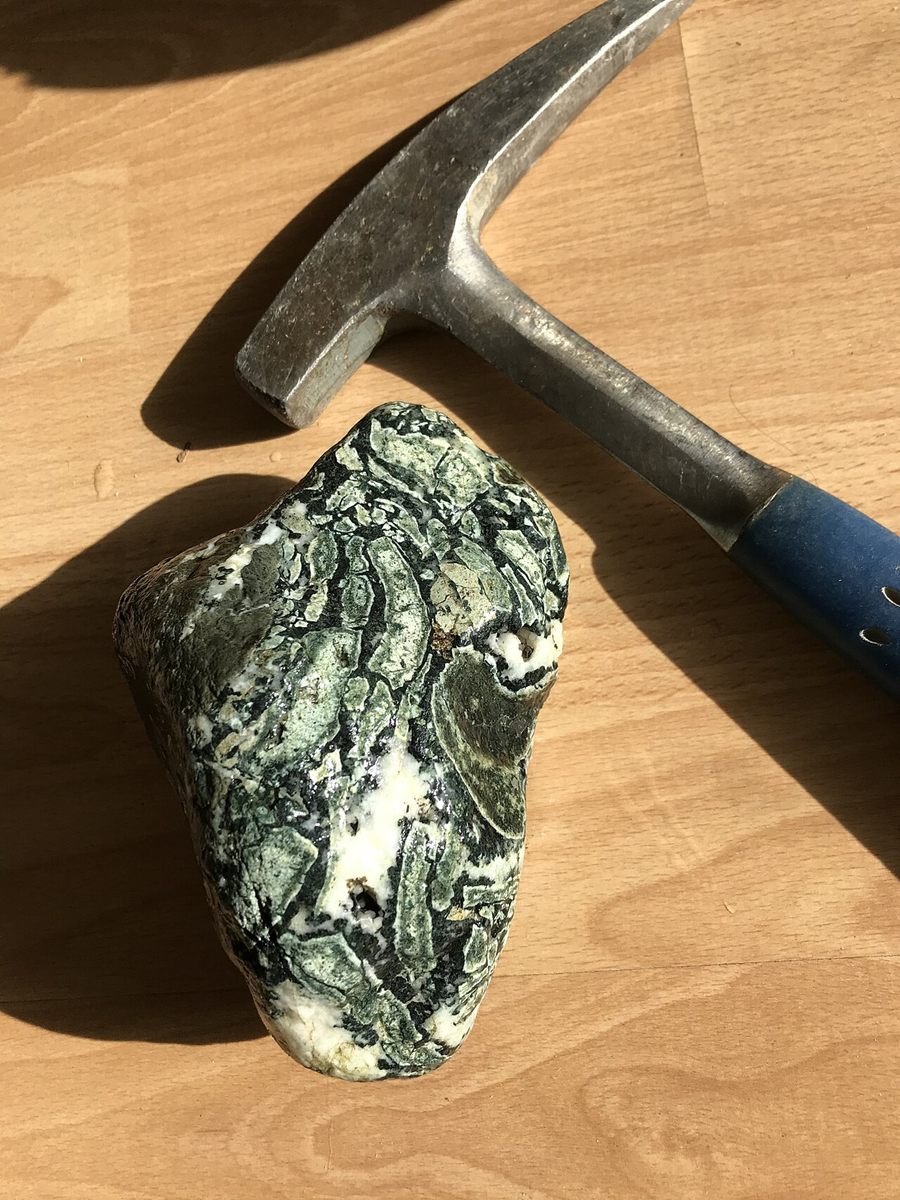 Photograph of Volcanic Breccia (Pyroclastic Block-and-Ash Breccia)